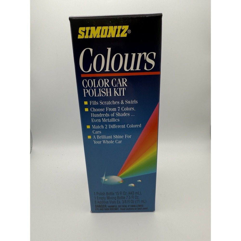 SIMONIZ COLOURS COLOR CAR POLISH KIT | EZ MATCH SYSTEM | NEW